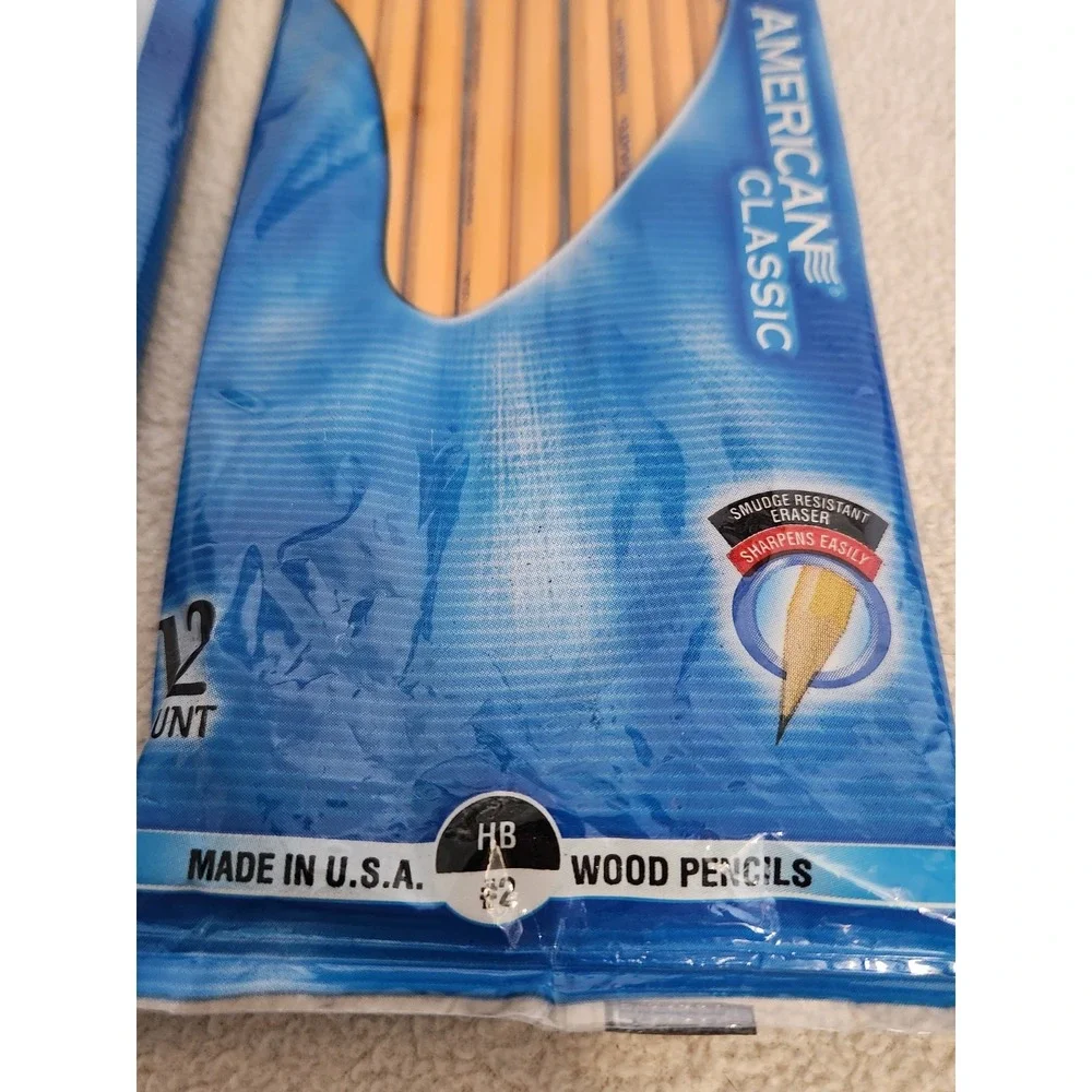 2 Packs New Paper Mate American Classic Wood Pencils 10 Count Ea HB #2 USA 2003